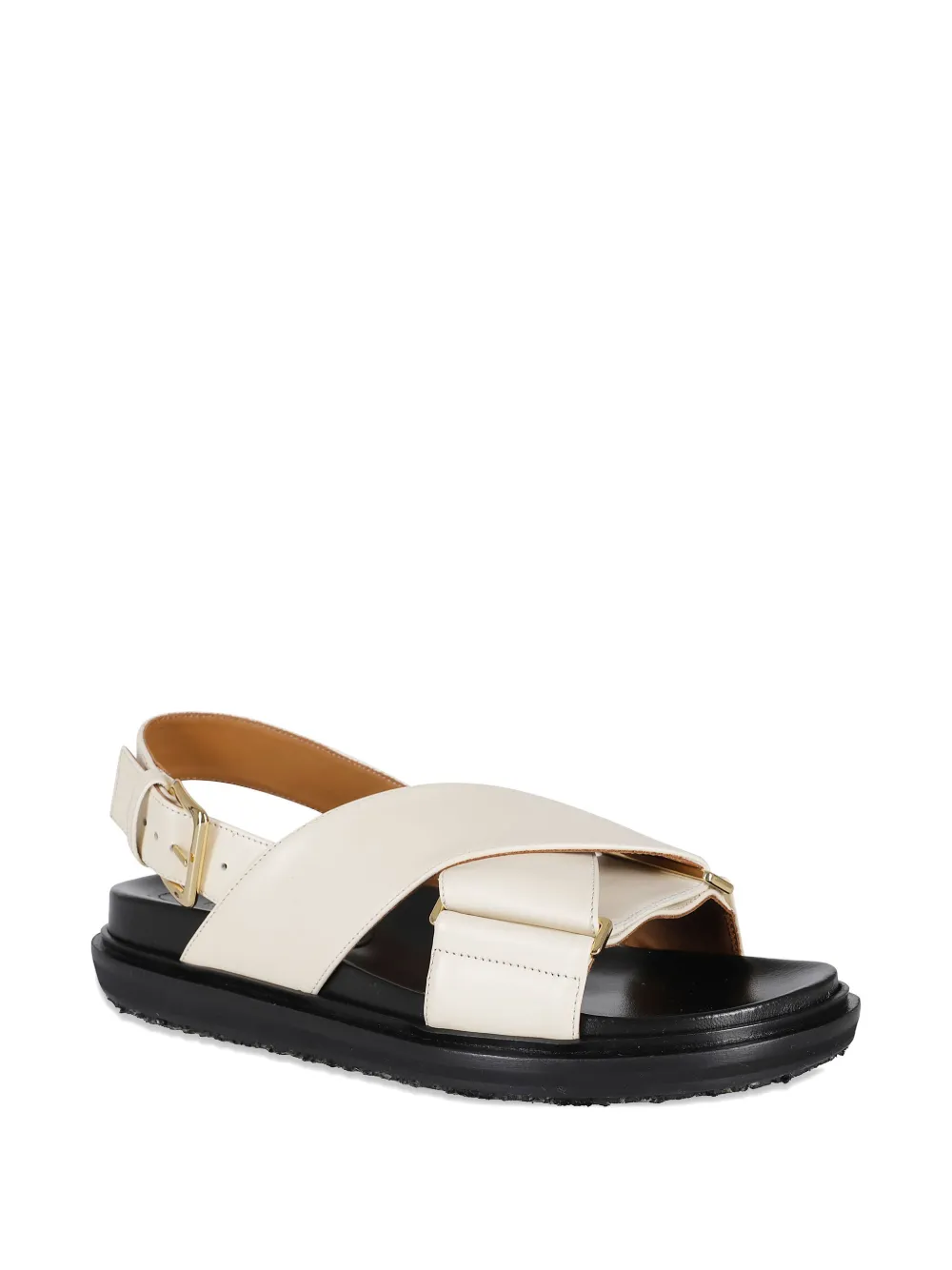 Marni Fussbet leather sandals White