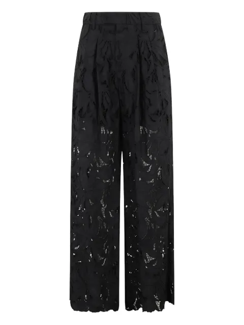Isabelle Blanche cotton wide-leg trousers