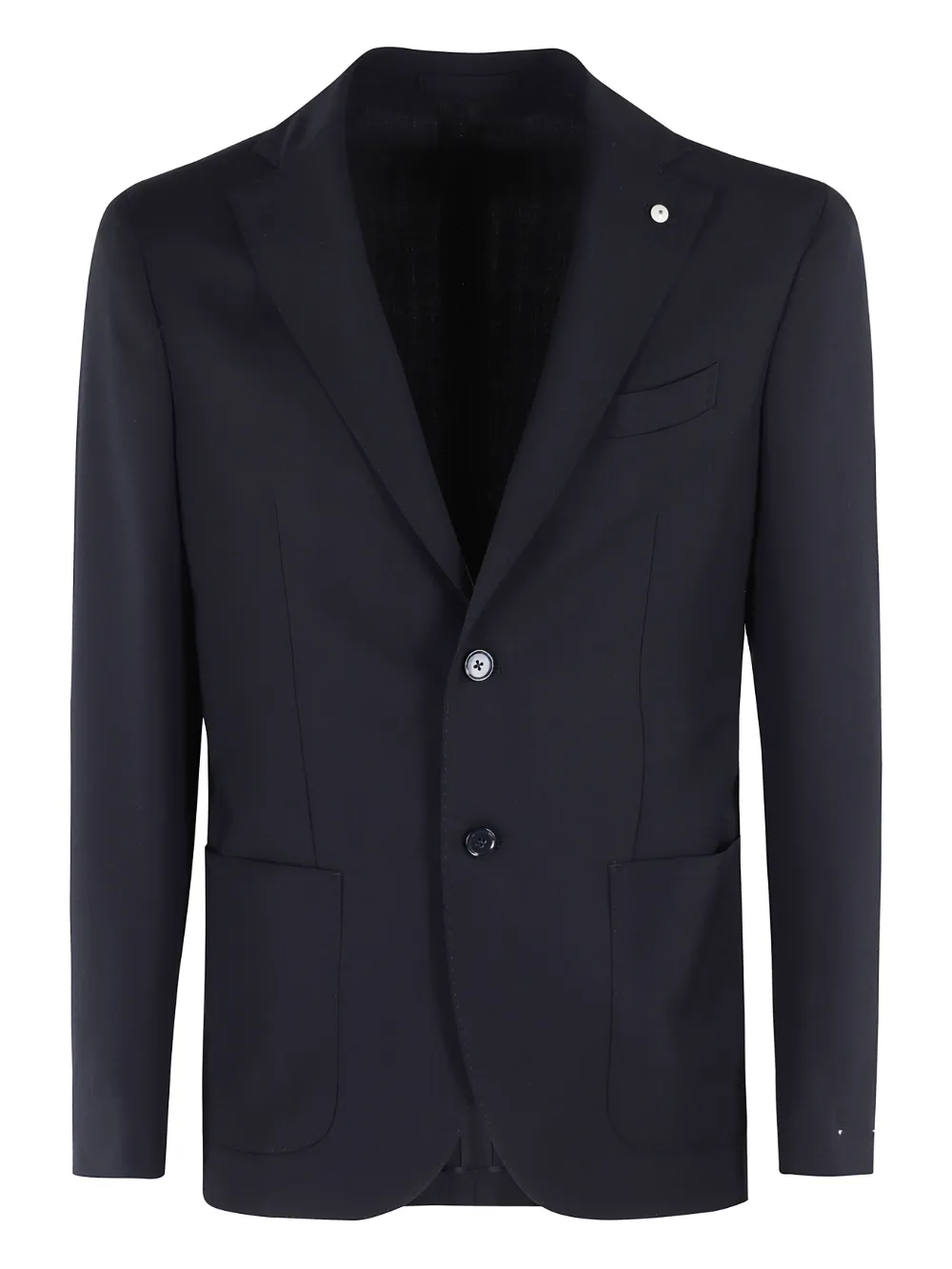 l.b.m. notched-lapel wool jacket | Blue | Image 1