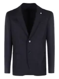 l.b.m. notched-lapel wool jacket - Blue