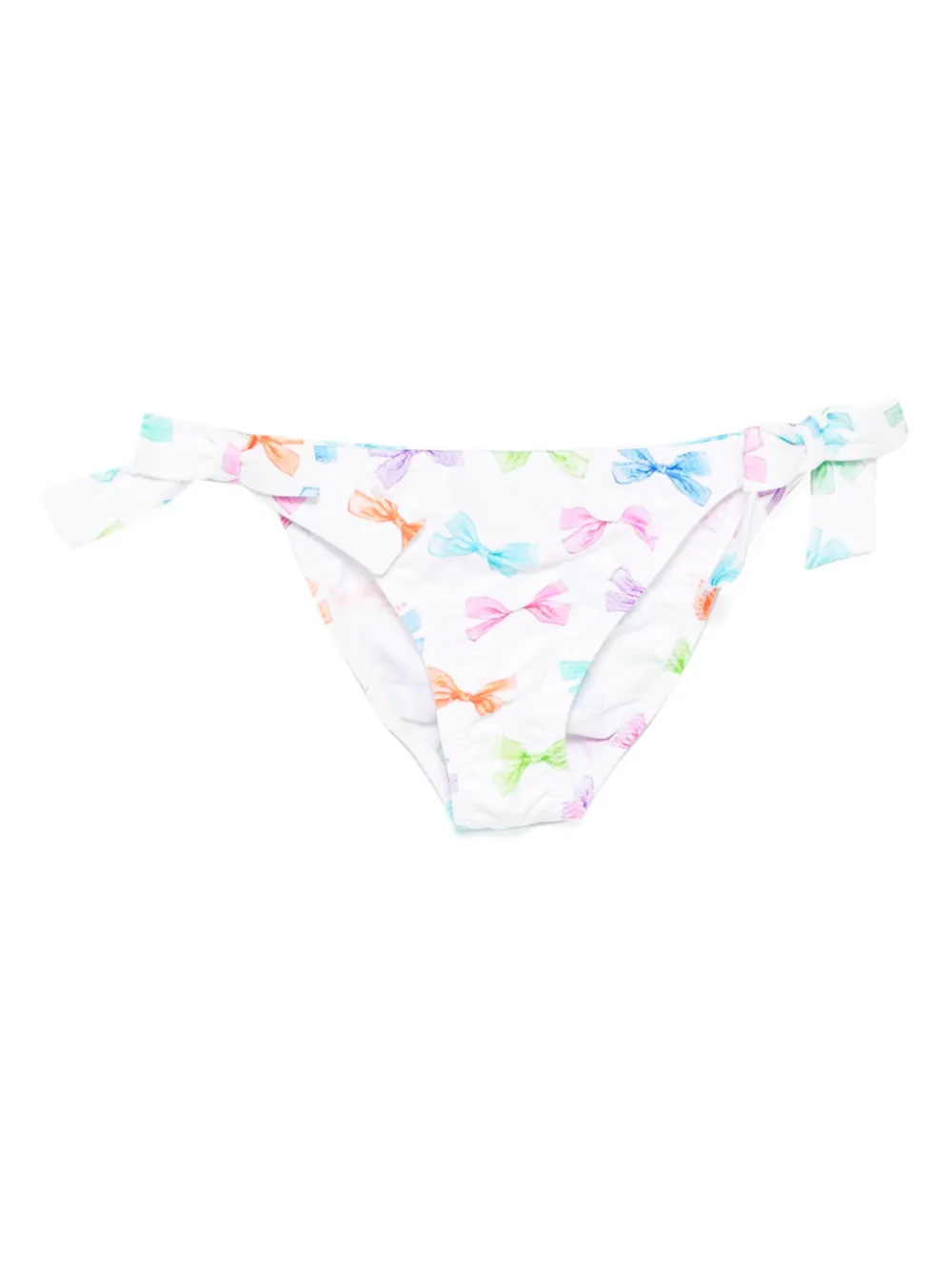 MC2 Saint Barth Kids Bikinislip met strikprint Wit