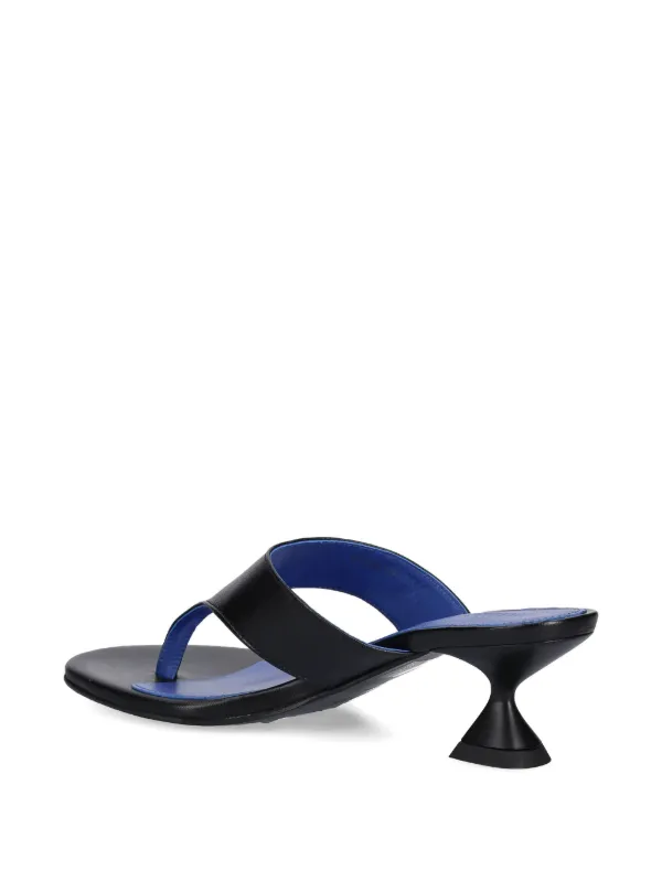 ALOHAS Tess Leather Thong Sandals | Black | FARFETCH
