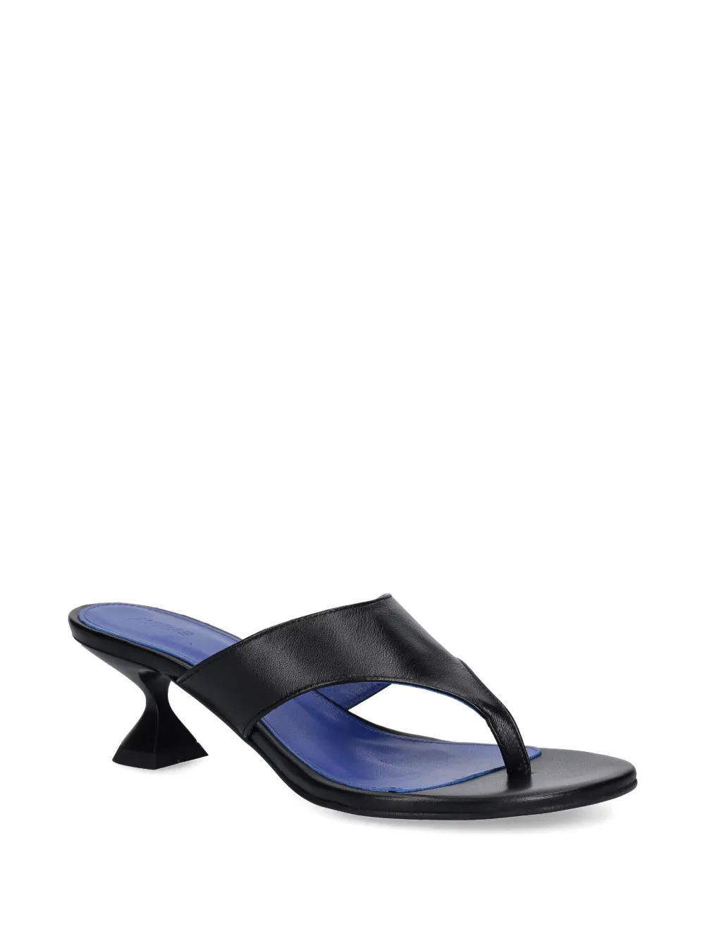 ALOHAS Tess leather thong sandals Black
