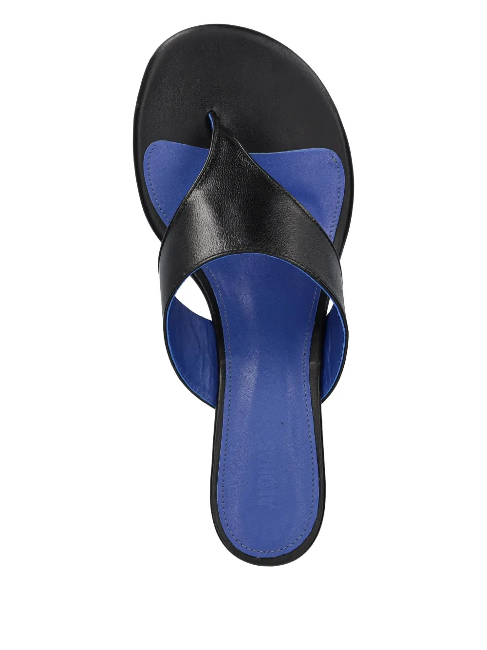ALOHAS Tess leather thong sandals Black