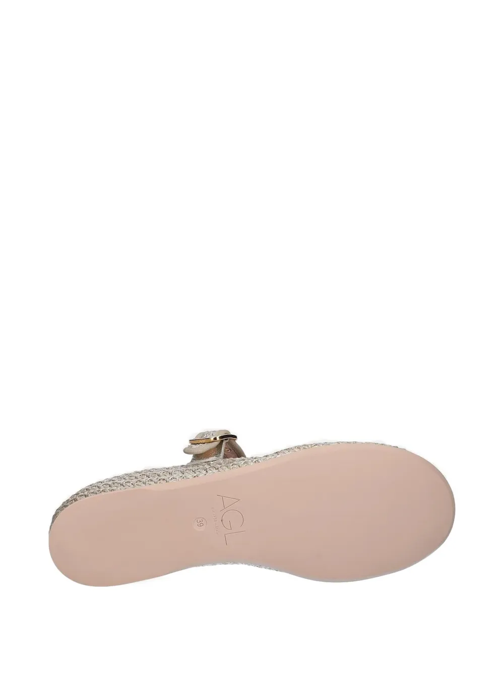Agl Attilio Giusti Leombruni Buckle-fastening Ballet Flats In Gold