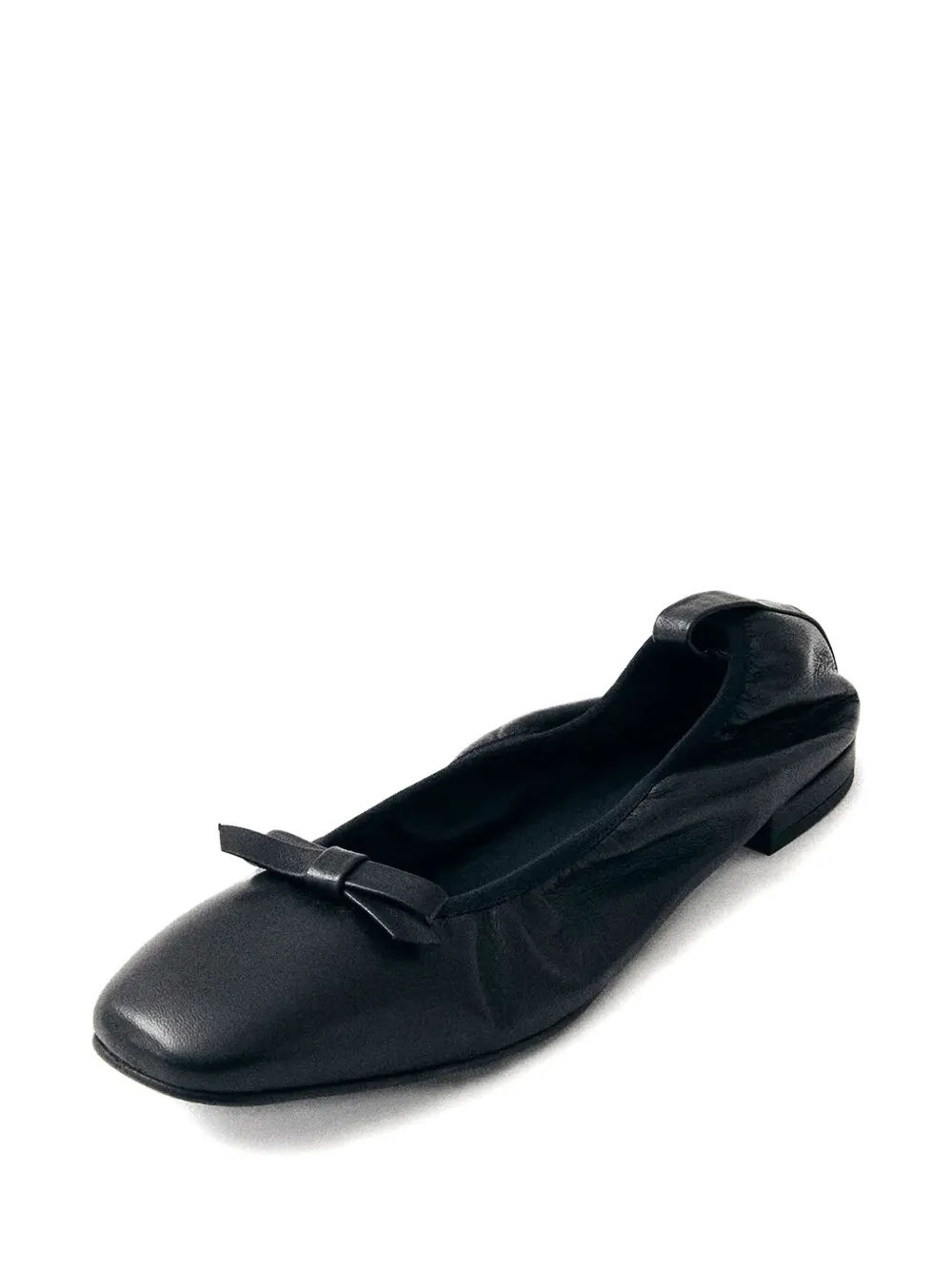 Alohas Freya Bow-detail Square-toe Ballet Flats