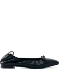 ALOHAS Freya bow-detail square-toe ballet flats - Black