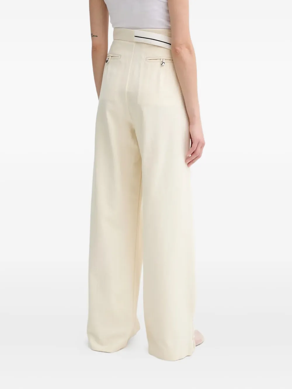 ALOHAS Broek met geplooid vlak - Beige