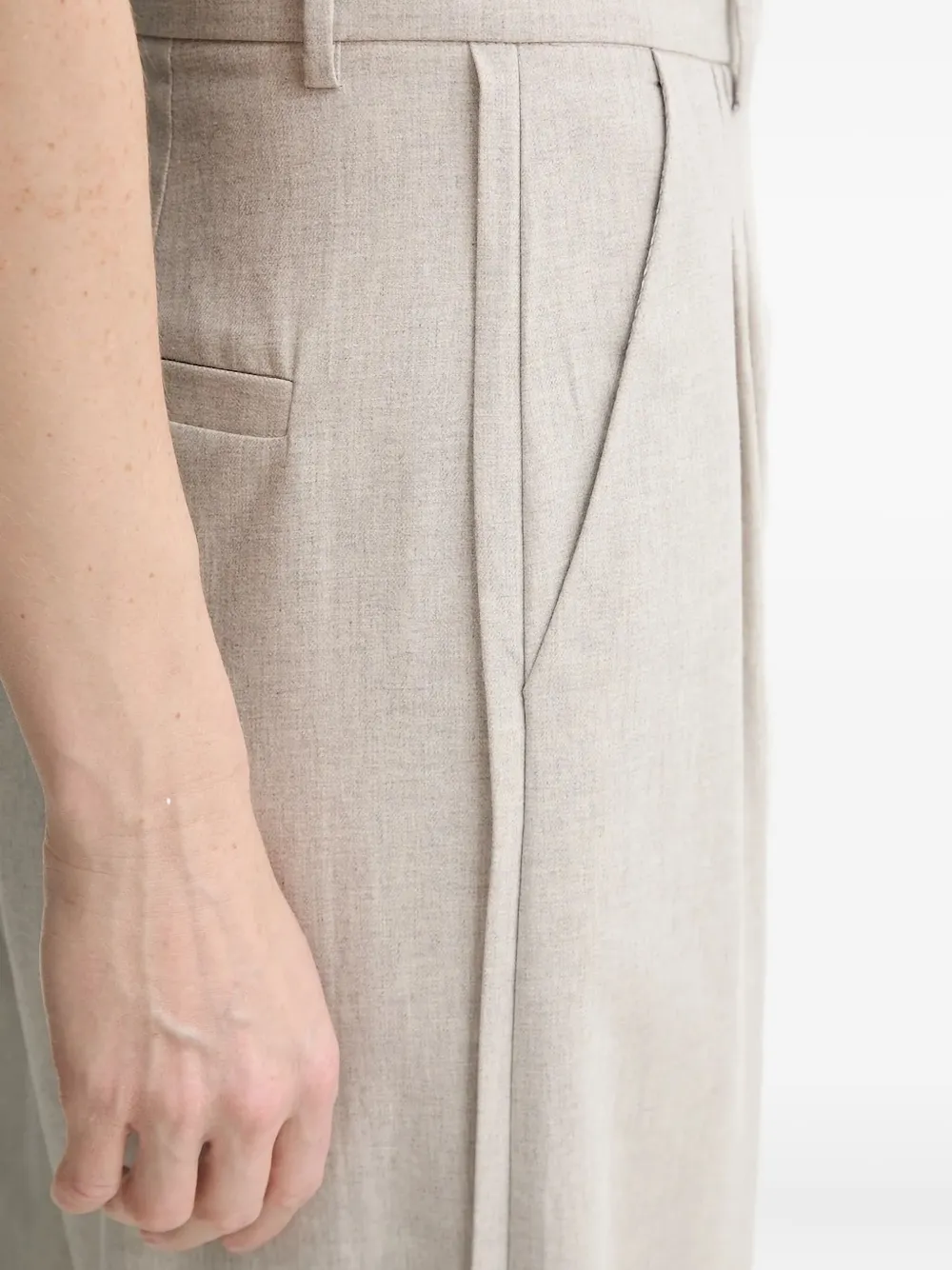 ALOHAS Palazzo plooibroek Beige
