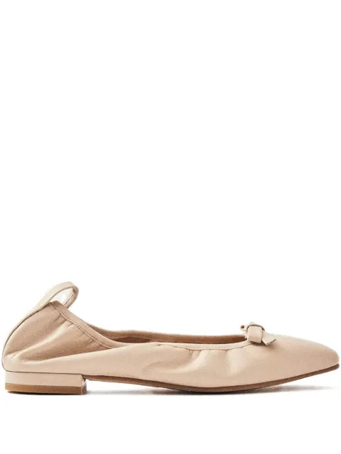 ALOHAS Freya bow-detail square-toe flats