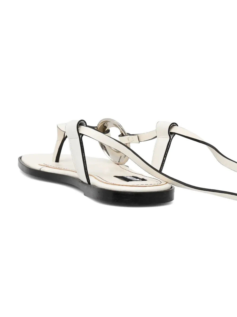 ALOHAS Morosia leren sandalen met enkelbandje Wit