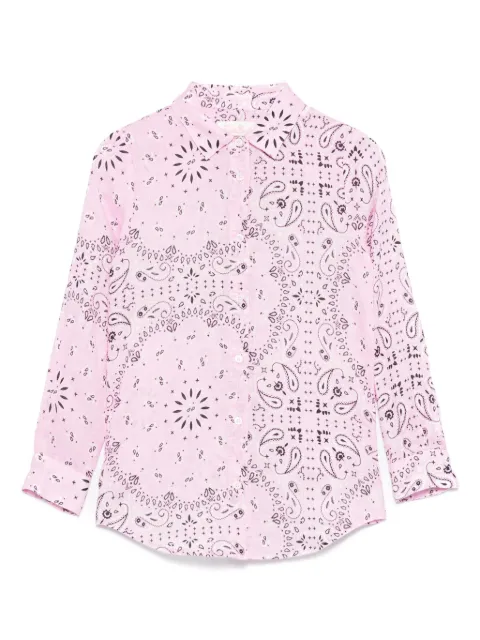 MC2 Saint Barth Kids linen bandana-print shirt