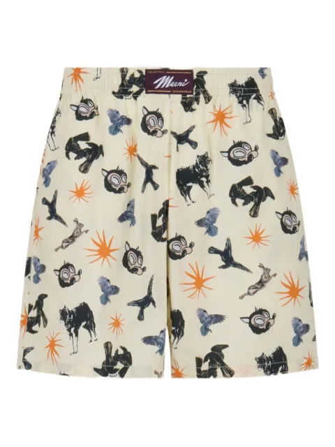 Marni graphic-print shorts