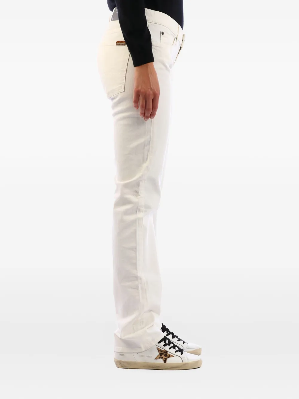 7 For All Mankind logo-patch jeans Wit
