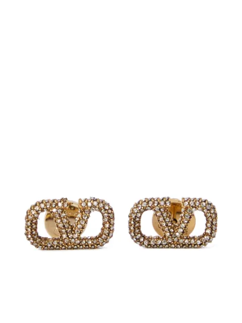 Valentino Garavani VLogo rhinestone earrings