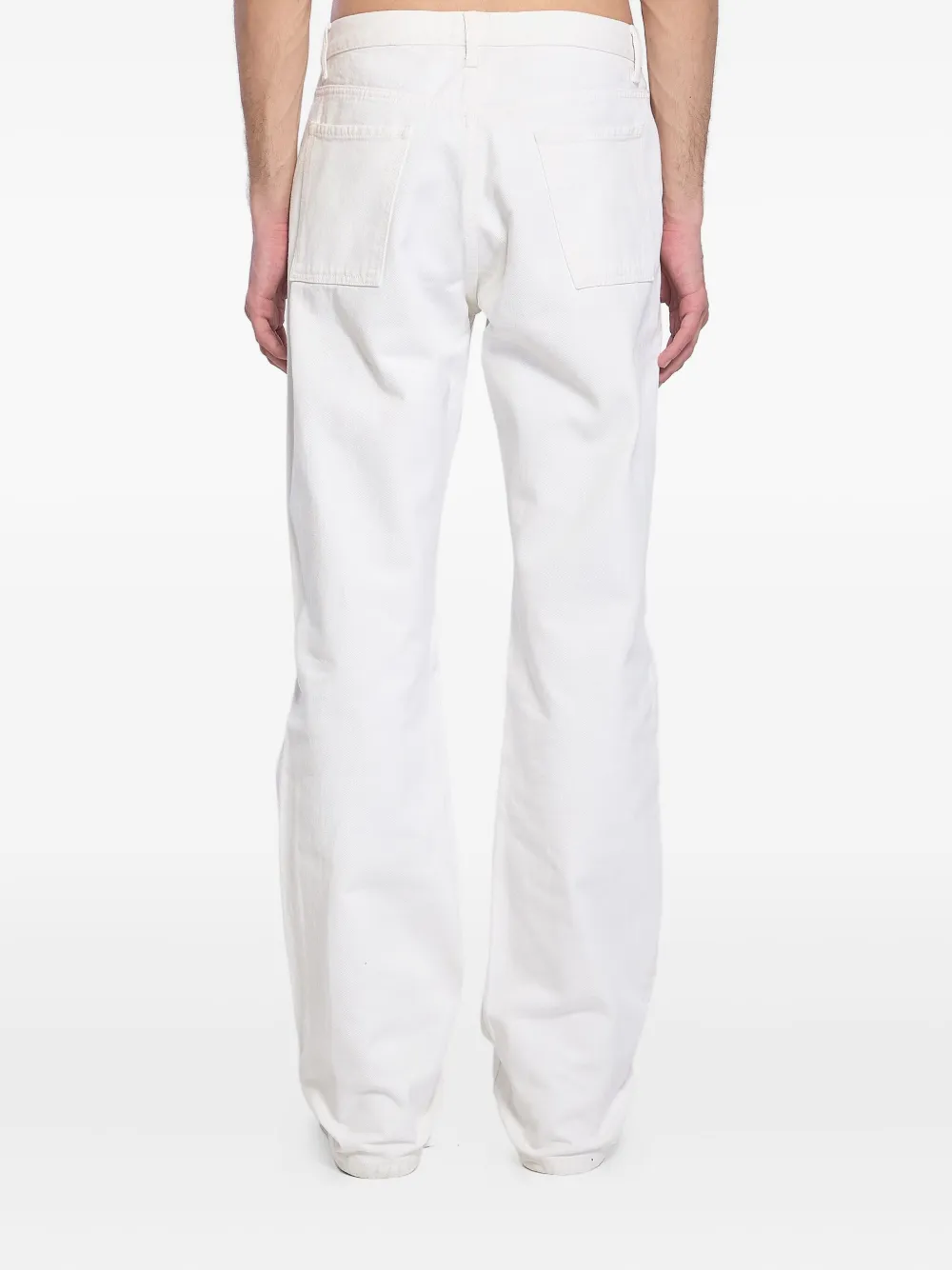 Cesare Paciotti snap-button cotton jeans - Wit