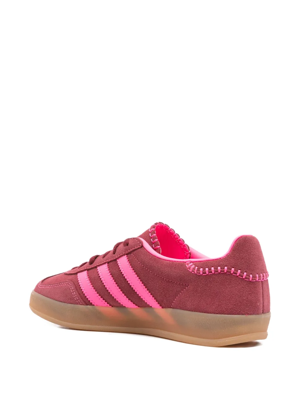 adidas Gazelle three-stripe suede sneakers Pink