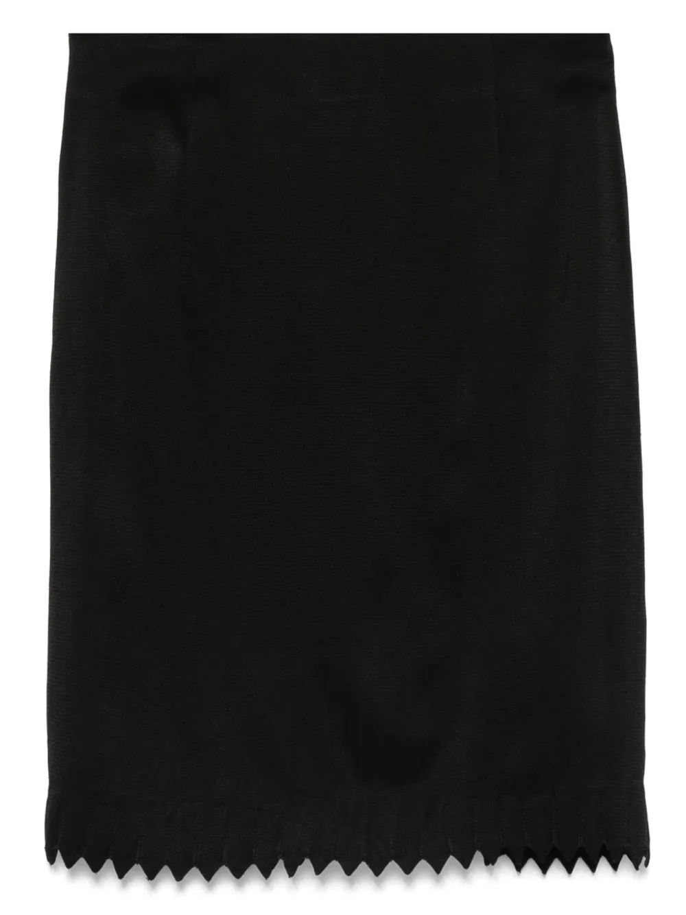 2000s scalloped-hem skirt