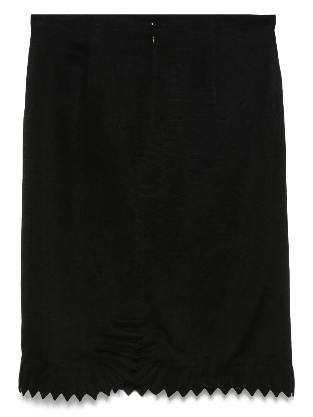 John Galliano Pre-Owned 2000s rok met gewelfde afwerking - Zwart