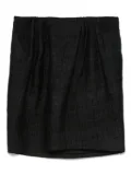 John Galliano Pre-Owned 2000s silk boucle skirt - Black