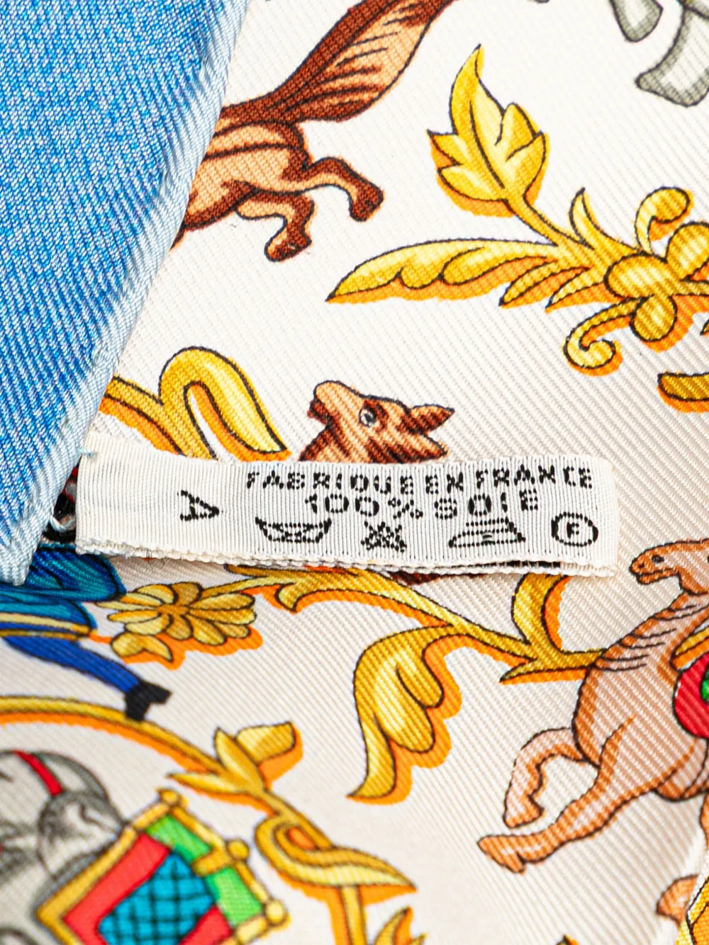 Pre-owned Hermes 20th Century Chasse En Inde Silk Scarf Scarves