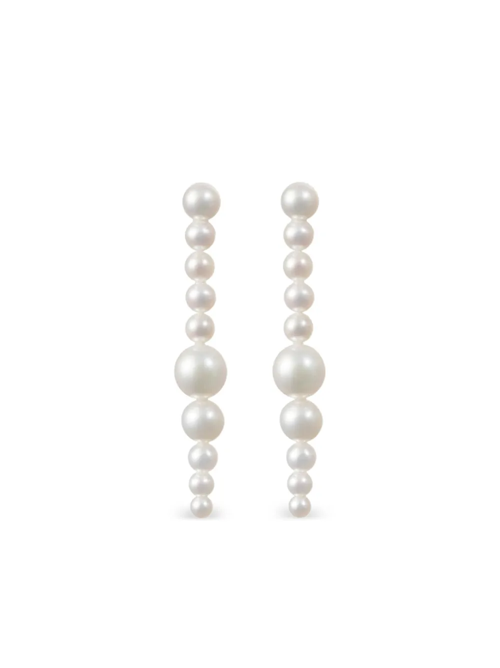 Sophie Bille Brahe 14K yellow gold Sienna Moon earrings | White | Image 1