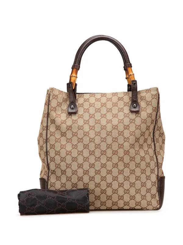 Gucci Pre-Owned 2000-2025 GGキャンバス バンブー トートバッグ