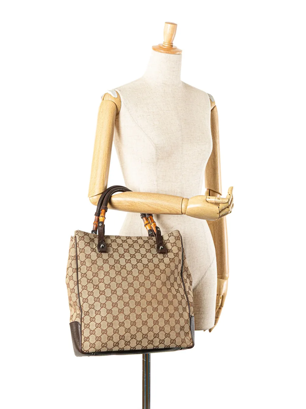 Gucci Pre-Owned 2000-2025 GG Canvas Bamboo tote bag | Pre-Owned | Image 2
