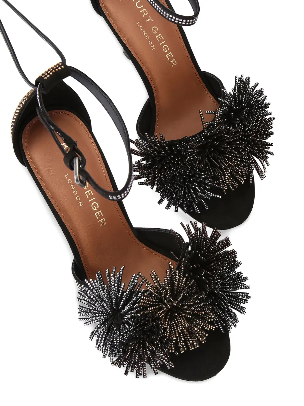Kurt Geiger London 90 mm Pom sandalen Zwart