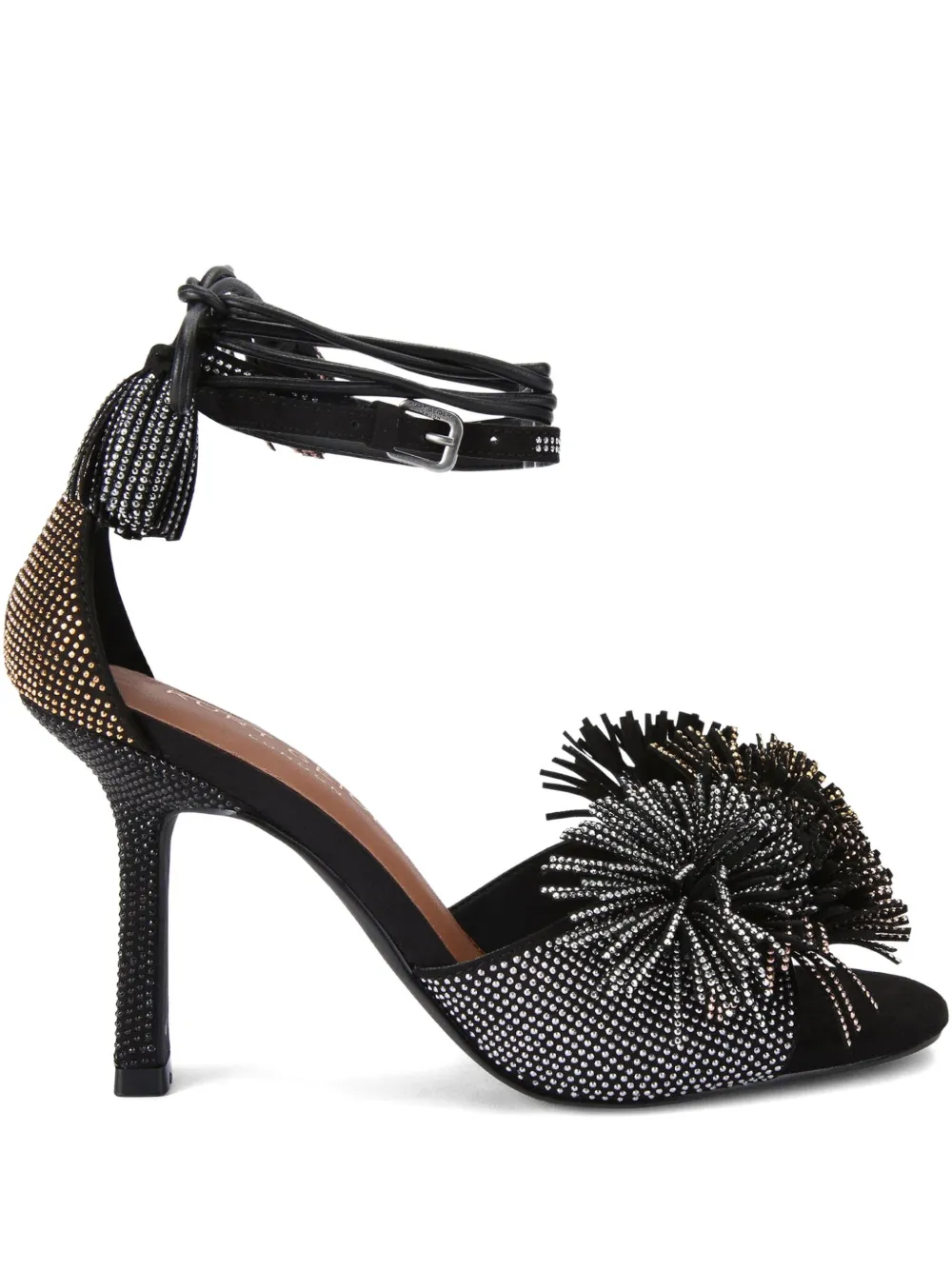 Kurt Geiger London 90mm Pom sandals Black