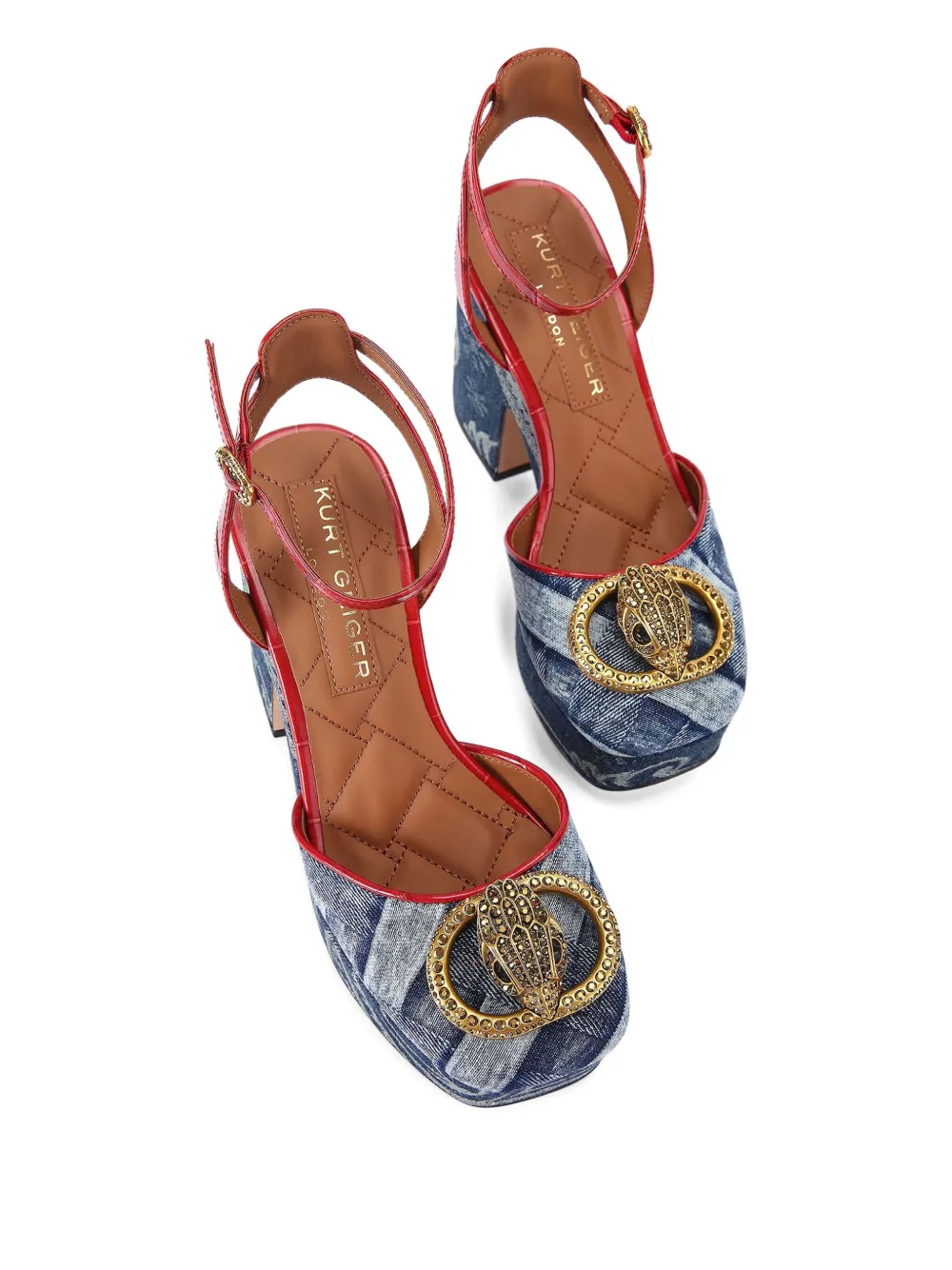 Kurt Geiger London 105 mm Chelsea sandalen Blauw
