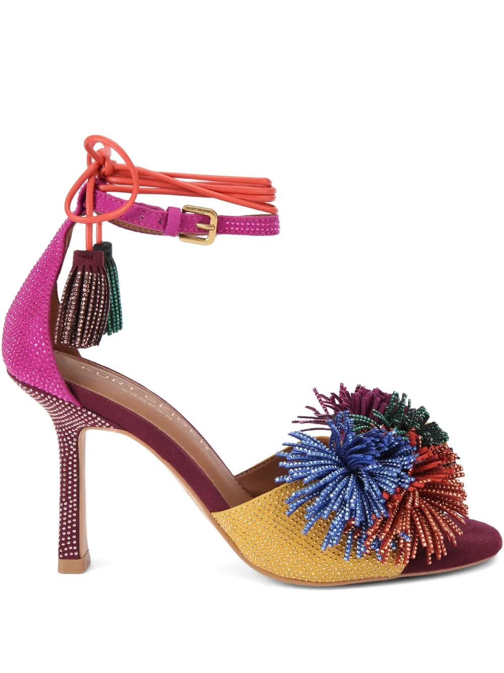 Kurt Geiger London 90mm tassel-embellished sandals Blue