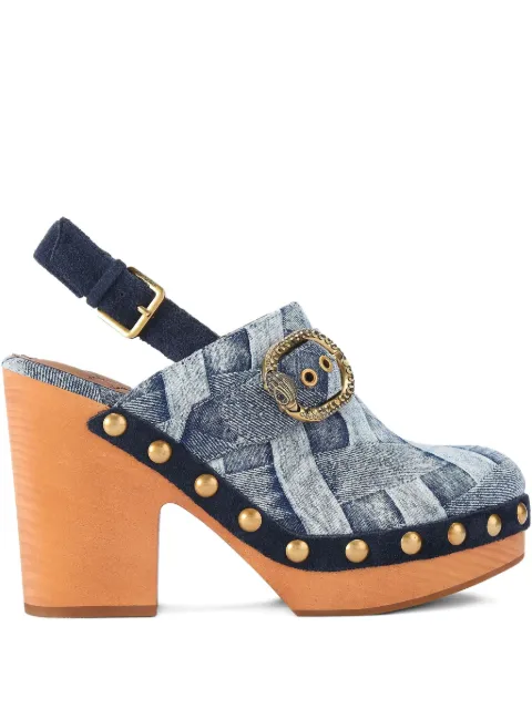 Kurt Geiger London 105mm Mayfair denim mules