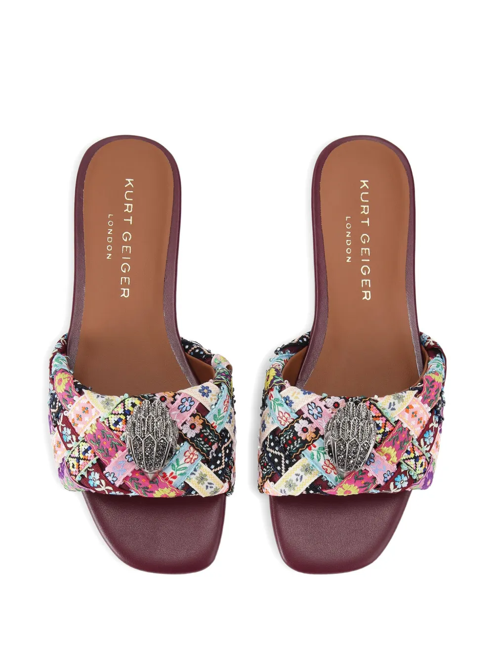 Kurt Geiger London Kensington flat sandals Pink