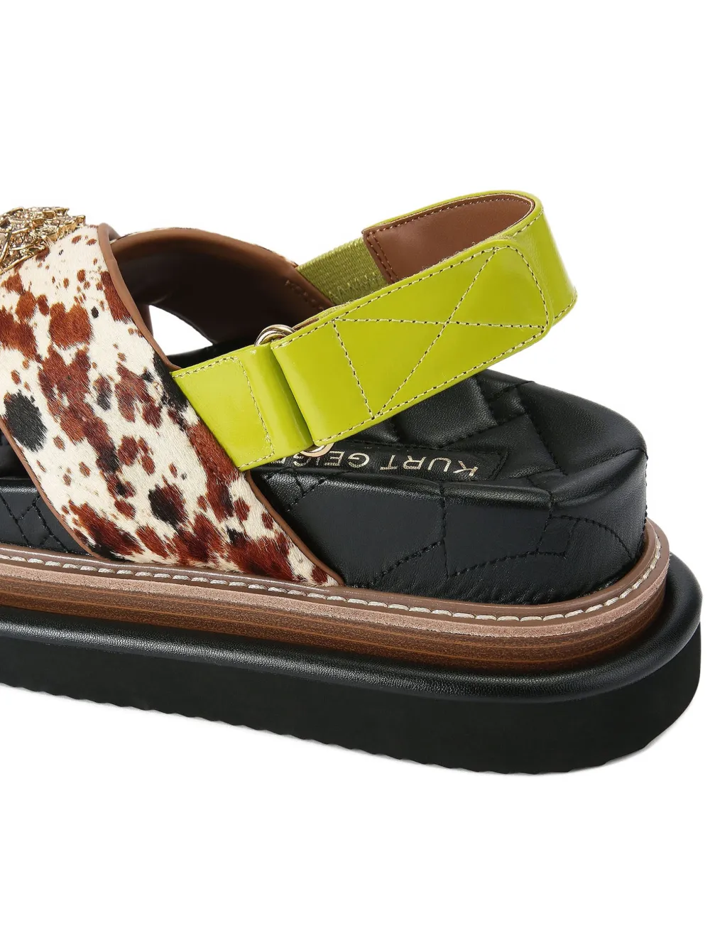Kurt Geiger London 70mm Orson cross-strap sandals Neutrals