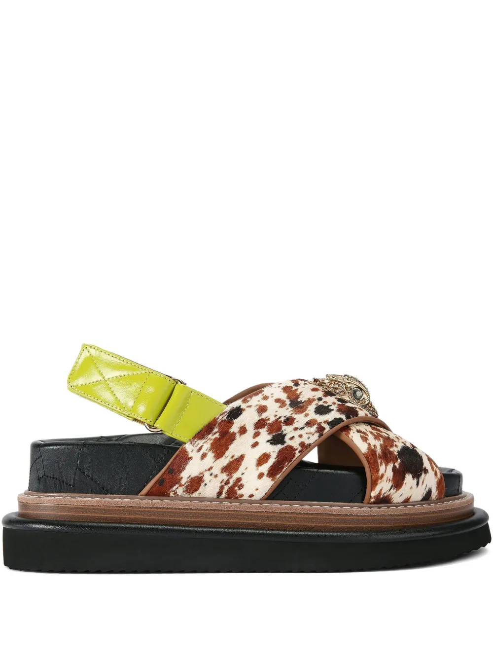 Kurt Geiger London 70mm Orson cross-strap sandals Neutrals