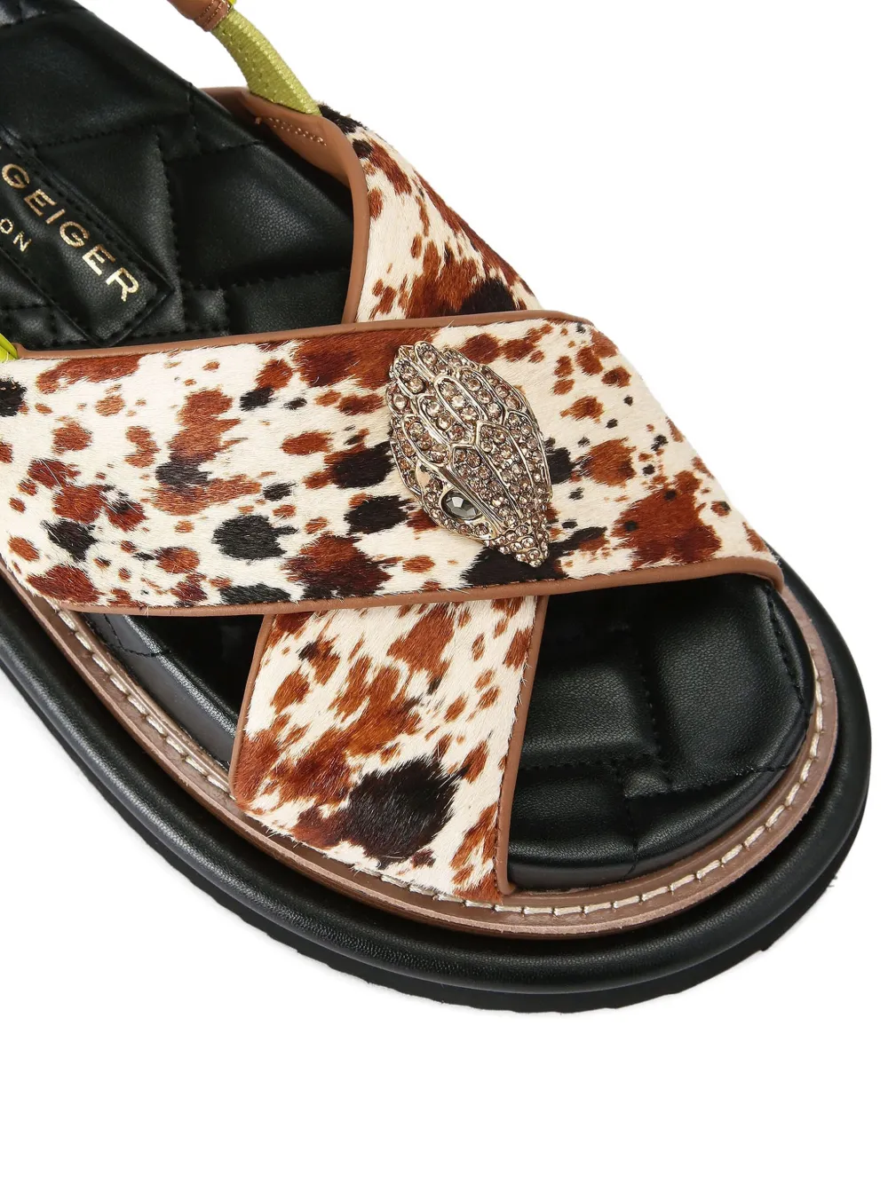 Kurt Geiger London 70mm Orson cross-strap sandals Neutrals