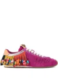 Kurt Geiger London Slington fringe-embellished sneakers - Pink