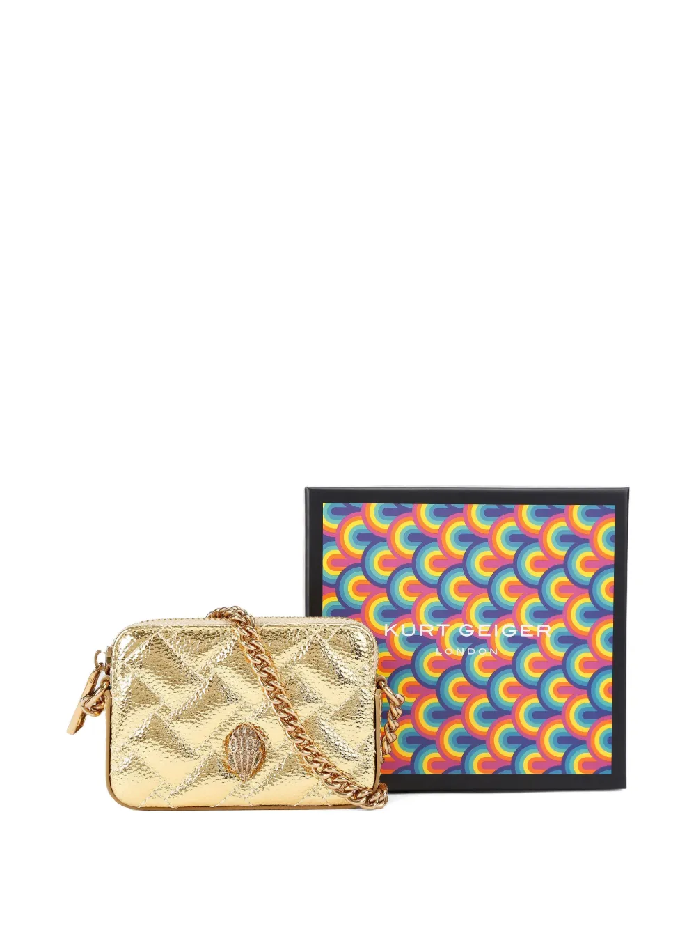 Kurt Geiger London mini Kensington crossbody bag Goud