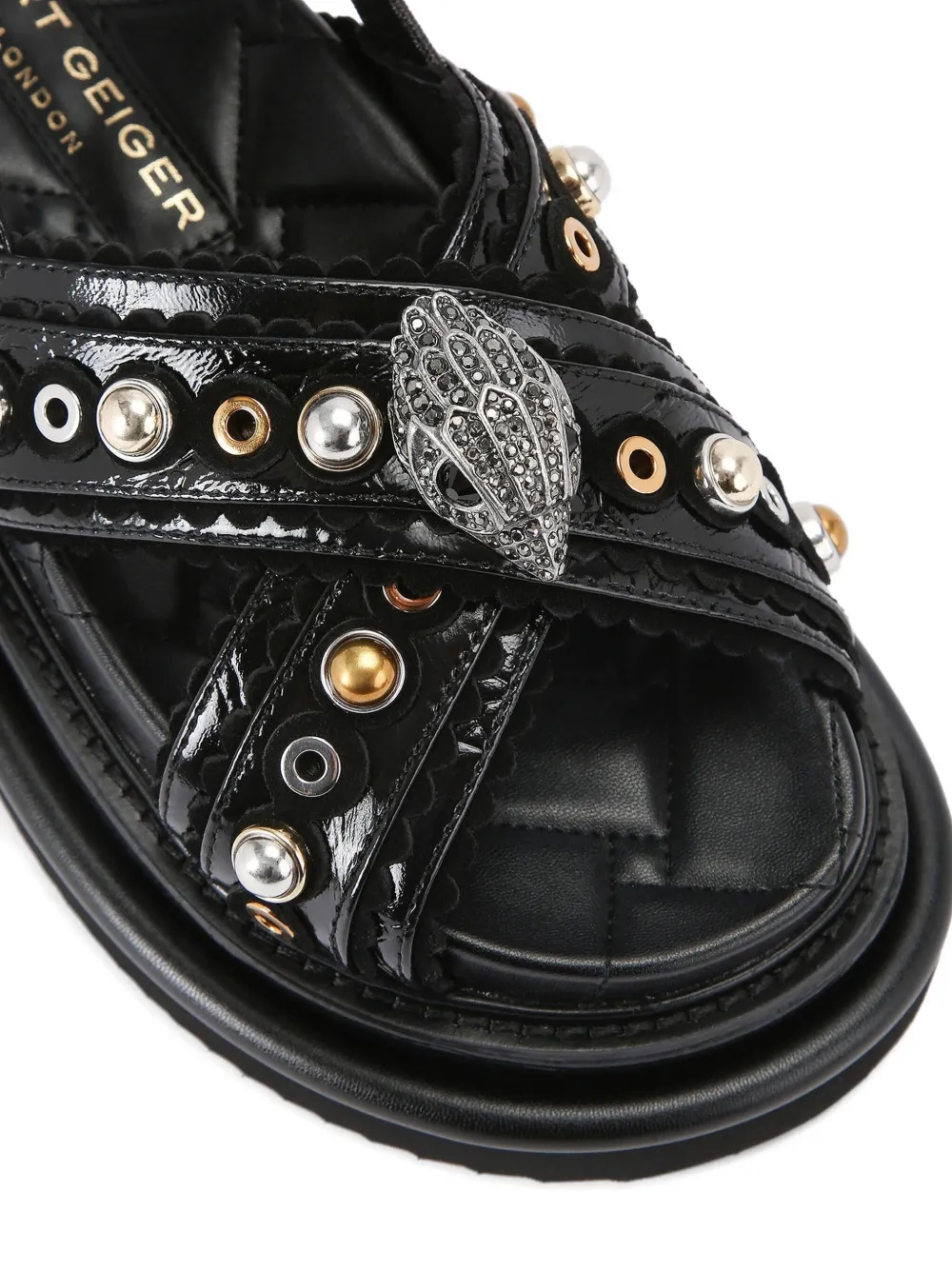Kurt Geiger London 70mm Orson platform sandals Black