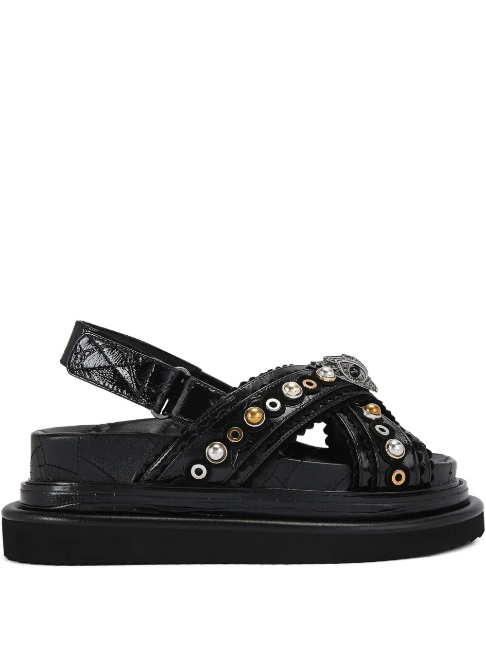Kurt Geiger London 70mm Orson platform sandals Black
