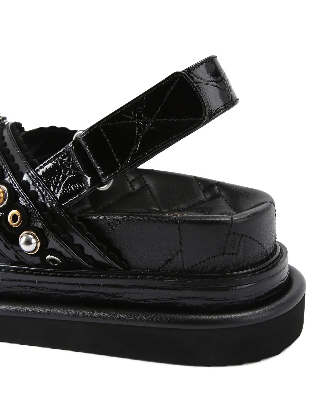 Kurt Geiger London 70mm Orson platform sandals Black
