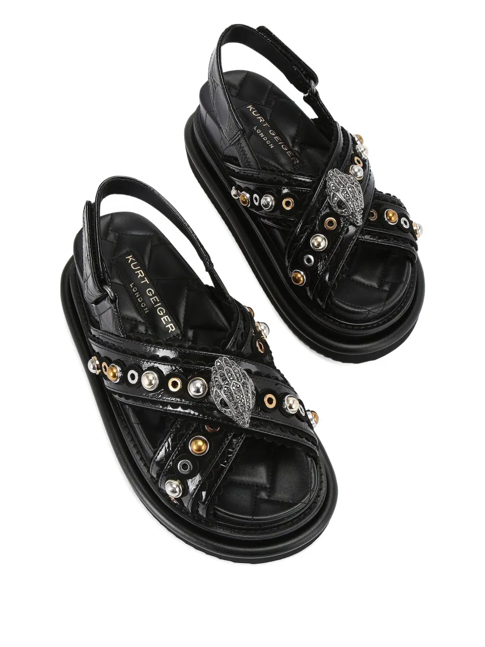Kurt Geiger London 70mm Orson platform sandals Black