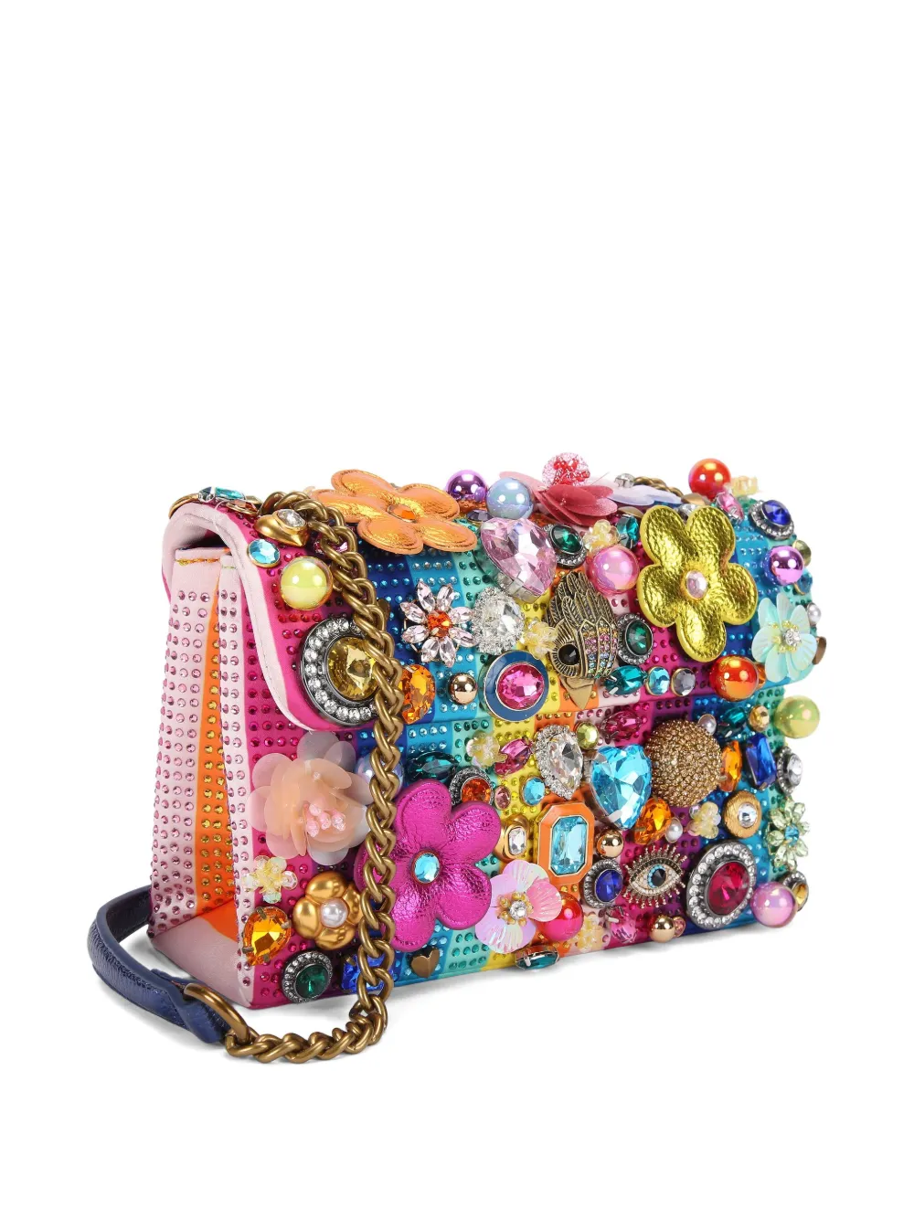 Kurt Geiger London Medium Kensington Tuttifrutti schoudertas Geel