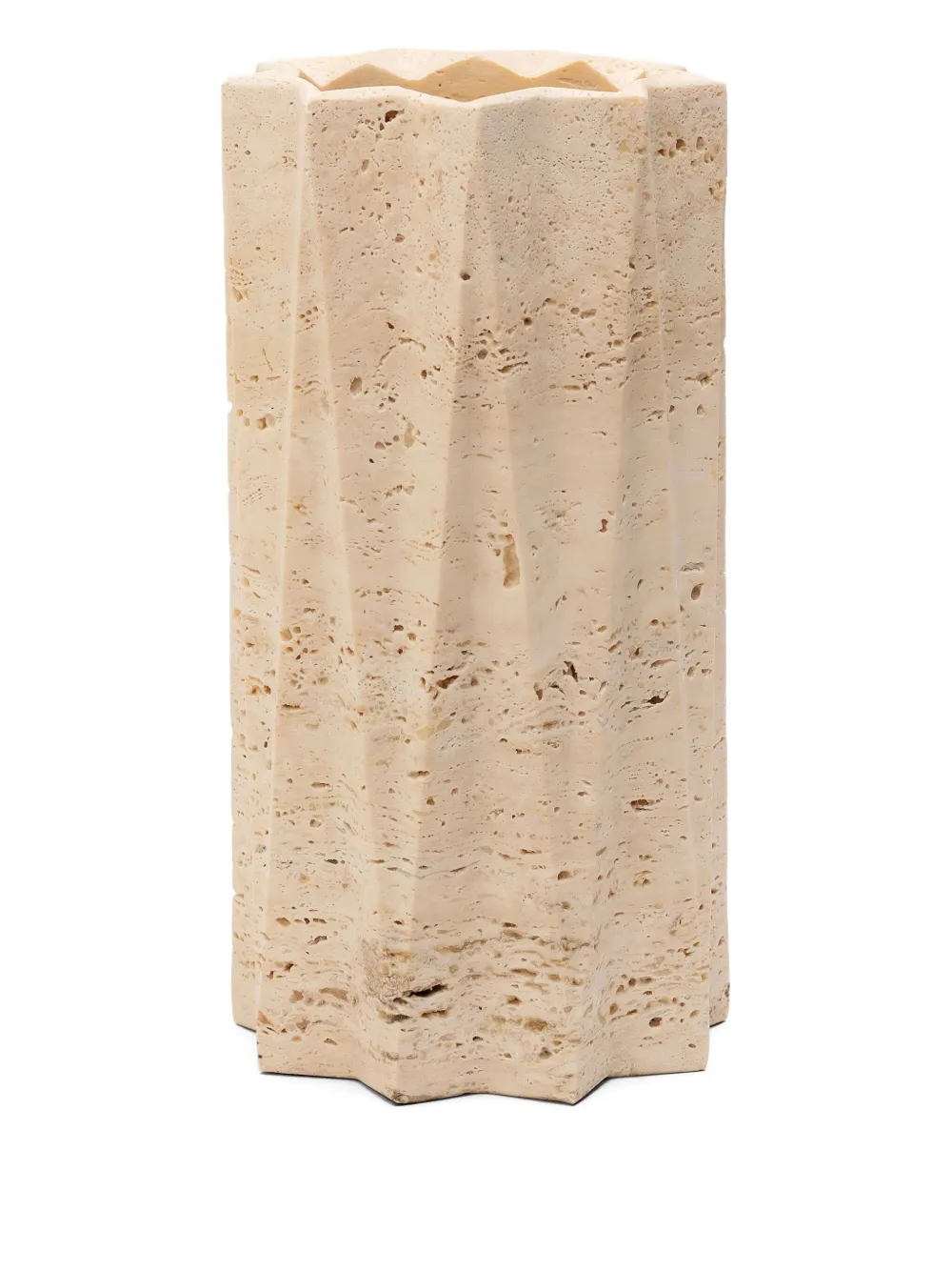 Editions Milano Fold stone vase (25cm) - Toni neutri