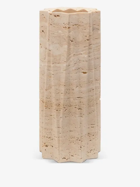 Editions Milano Fold fluted stone vase (25cm)