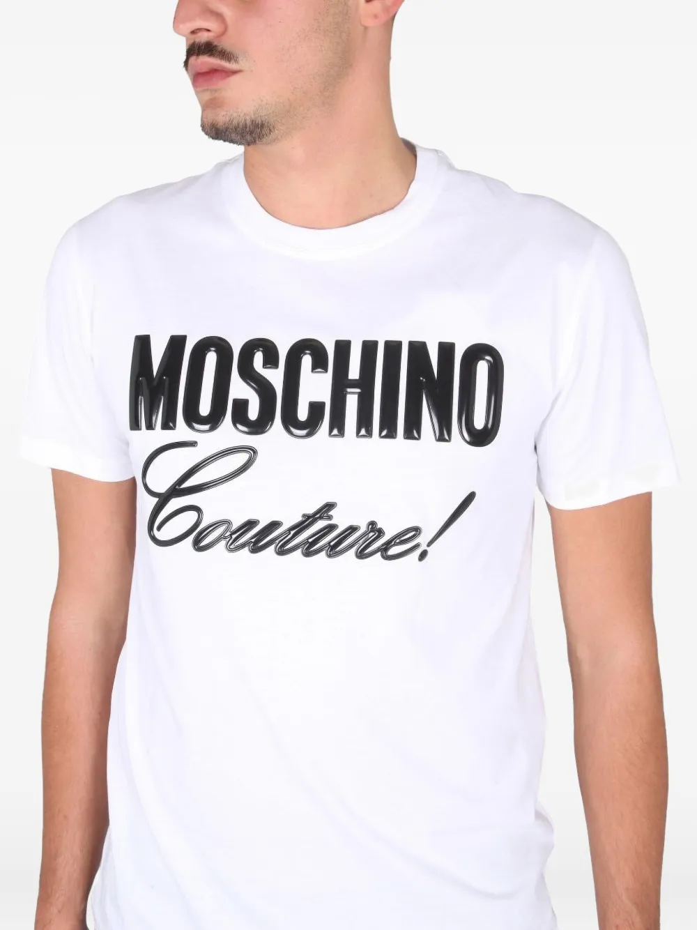Moschino T-shirt met logo Wit