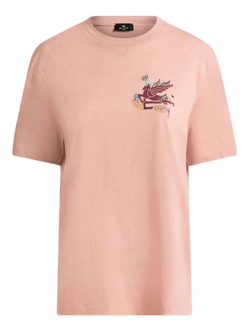 ETRO T-shirt met Pegaso-patroon Roze