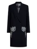 ETRO embroidered double-breasted boat - Blue