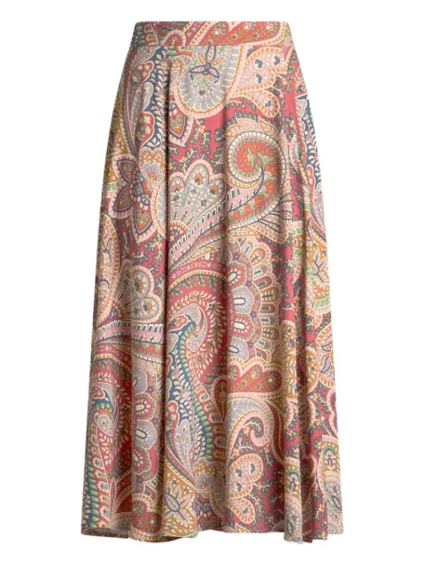 ETRO paisley-print midi skirt